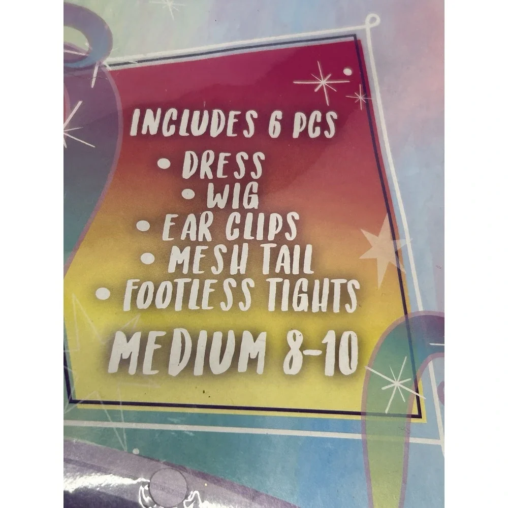 My Little Pony Pinkie Pie Halloween Costume Girls Medium 8-10 Dress, Wig, + More